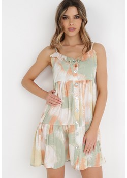 Zielona Sukienka Evomela ze sklepu Born2be Odzież w kategorii Sukienki - zdjęcie 134944618