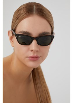 Ray-Ban okulary przeciwsłoneczne LADY BURBANK damskie kolor czarny 0RB2299 ze sklepu ANSWEAR.com w kategorii Okulary przeciwsłoneczne damskie - zdjęcie 134991749