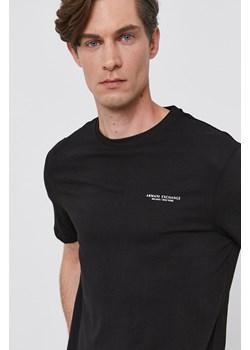 Armani Exchange t-shirt bawełniany kolor czarny z nadrukiem 8NZT91 Z8H4Z NOS ze sklepu ANSWEAR.com w kategorii T-shirty męskie - zdjęcie 134995266