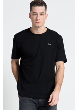 Lacoste T-shirt TH7618 kolor czarny gładki ze sklepu ANSWEAR.com w kategorii T-shirty męskie - zdjęcie 134996087