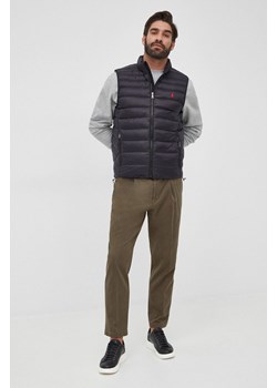 Polo Ralph Lauren bezrękawnik 710810898012 męski kolor czarny przejściowy ze sklepu ANSWEAR.com w kategorii Kamizelki męskie - zdjęcie 135007315