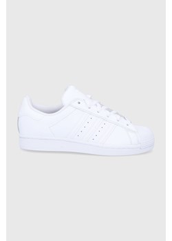 Buty sportowe damskie Adidas Originals białe sznurowane na wiosnę na płaskiej podeszwie 