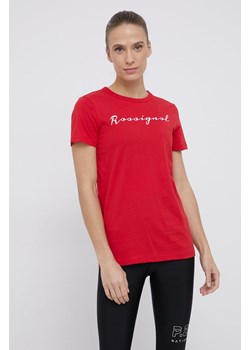 Rossignol T-shirt bawełniany kolor czerwony ze sklepu ANSWEAR.com w kategorii Bluzki damskie - zdjęcie 135027319