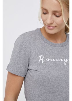 Rossignol T-shirt bawełniany kolor szary ze sklepu ANSWEAR.com w kategorii Bluzki damskie - zdjęcie 135027329