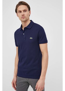 Lacoste polo bawełniane kolor granatowy ze sklepu ANSWEAR.com w kategorii T-shirty męskie - zdjęcie 135034819