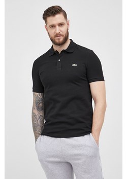 Lacoste polo bawełniane kolor czarny ze sklepu ANSWEAR.com w kategorii T-shirty męskie - zdjęcie 135034829