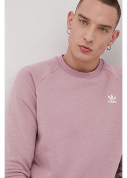 Bluza męska różowa Adidas Originals w sportowym stylu 