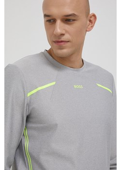 BOSS bluza BOSS ATHLEISURE męska kolor szary melanżowa ze sklepu ANSWEAR.com w kategorii Bluzy męskie - zdjęcie 135052488