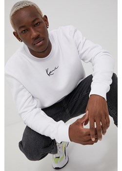 Karl Kani bluza męska kolor biały z aplikacją ze sklepu ANSWEAR.com w kategorii Bluzy męskie - zdjęcie 135052857