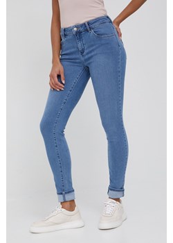 Wrangler jeansy SKINNY SOFT MARBLE damskie medium waist ze sklepu ANSWEAR.com w kategorii Jeansy damskie - zdjęcie 135078439