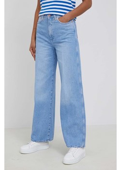 Wrangler jeansy WORLD WIDE CRYSTAL ICE damskie high waist ze sklepu ANSWEAR.com w kategorii Jeansy damskie - zdjęcie 135078467