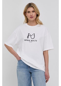 Miss Sixty t-shirt bawełniany kolor biały ze sklepu ANSWEAR.com w kategorii Bluzki damskie - zdjęcie 135084316