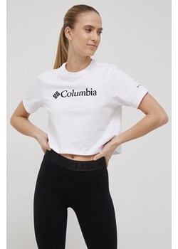 Columbia t-shirt bawełniany North Cascades kolor biały 1930051 ze sklepu ANSWEAR.com w kategorii Bluzki damskie - zdjęcie 135085806