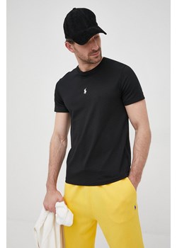 Polo Ralph Lauren t-shirt bawełniany 710839046001 kolor czarny gładki ze sklepu ANSWEAR.com w kategorii T-shirty męskie - zdjęcie 135093708