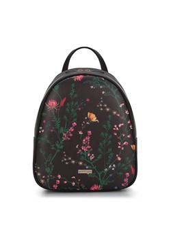 Damski plecak z ekoskóry klasyczny w kwiaty klasyczny ze sklepu WITTCHEN w kategorii Plecaki - zdjęcie 135119328