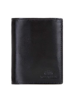 Męski portfel ze skóry mały czarny ze sklepu WITTCHEN w kategorii Portfele męskie - zdjęcie 135122636