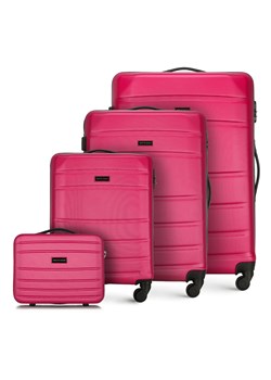 Komplet walizek z ABS-u żłobionych ze sklepu WITTCHEN w kategorii Walizki - zdjęcie 135122805