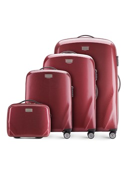 Komplet walizek z polikarbonu jednokolorowych ze sklepu WITTCHEN w kategorii Walizki - zdjęcie 135122835
