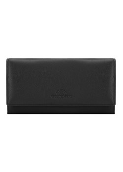 Duży skórzany portfel damski czarny ze sklepu WITTCHEN w kategorii Portfele damskie - zdjęcie 135128066