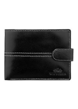 Skórzany portfel średni czarny ze sklepu WITTCHEN w kategorii Portfele męskie - zdjęcie 135128118