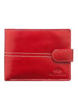 Skórzany portfel średni czerwony ze sklepu WITTCHEN w kategorii Portfele damskie - zdjęcie 135128119