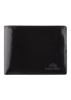 Męski portfel skórzany z wykładanym panelem czarny ze sklepu WITTCHEN w kategorii Portfele męskie - zdjęcie 135128196