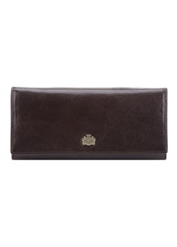 Damski skórzany portfel z herbem poziomy brązowy ze sklepu WITTCHEN w kategorii Portfele damskie - zdjęcie 135128815