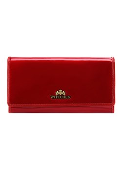 Damski portfel ze skóry lakierowany duży czerwony ze sklepu WITTCHEN w kategorii Portfele damskie - zdjęcie 135128975