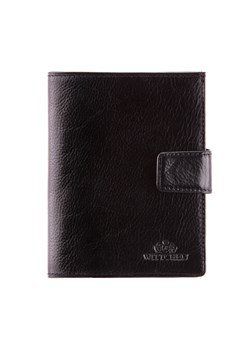 Damski portfel skórzany z przezroczystą kieszenią czarny ze sklepu WITTCHEN w kategorii Portfele damskie - zdjęcie 135129129