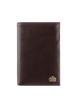 Męski portfel z połyskliwej skóry brązowy ze sklepu WITTCHEN w kategorii Portfele męskie - zdjęcie 135129658