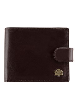 Męski portfel ze skóry poziomy ciemny brąz ze sklepu WITTCHEN w kategorii Portfele męskie - zdjęcie 135129755