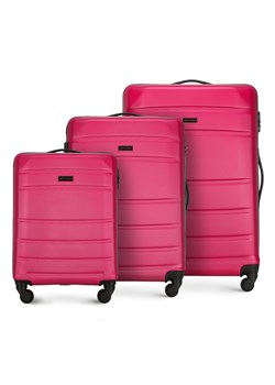 Zestaw walizek z ABS-u żłobionych ze sklepu WITTCHEN w kategorii Walizki - zdjęcie 135132326