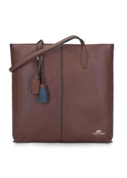 Torebka shopperka skórzana z dwukolorowymi chwostami ze sklepu WITTCHEN w kategorii Torby Shopper bag - zdjęcie 135137145