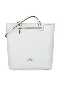 Torebka shopperka ze skóry prosta biała ze sklepu WITTCHEN w kategorii Torby Shopper bag - zdjęcie 135137658