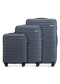 Zestaw walizek z ABS-u z żebrowaniem ze sklepu WITTCHEN w kategorii Walizki - zdjęcie 135141388