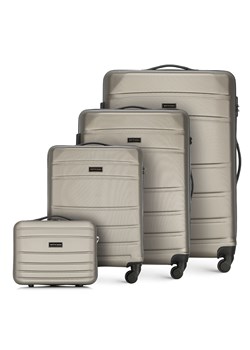 Komplet walizek z ABS-u żłobionych ze sklepu WITTCHEN w kategorii Walizki - zdjęcie 135163437