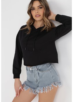 Czarna Bluza Antele ze sklepu Born2be Odzież w kategorii Bluzy damskie - zdjęcie 135197959