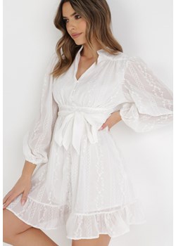 Biała Sukienka Chlorehe ze sklepu Born2be Odzież w kategorii Sukienki - zdjęcie 135197989