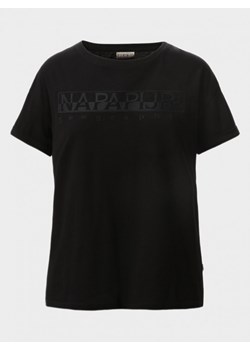 Damski t-shirt NAPAPIJRI SERBER WOM BLACK 041 ze sklepu Sportstylestory.com w kategorii Bluzki damskie - zdjęcie 135201537