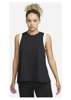 Damska koszulka bez rękawów Nike Yoga Dri-FIT - Czerń ze sklepu Nike poland w kategorii Bluzki damskie - zdjęcie 135229927