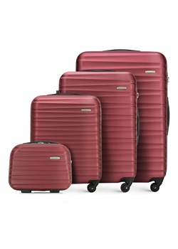Komplet walizek z ABS-u z żebrowaniem ze sklepu WITTCHEN w kategorii Walizki - zdjęcie 135237467