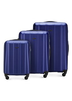Zestaw walizek z polikarbonu fakturowanych ze sklepu WITTCHEN w kategorii Walizki - zdjęcie 135253459