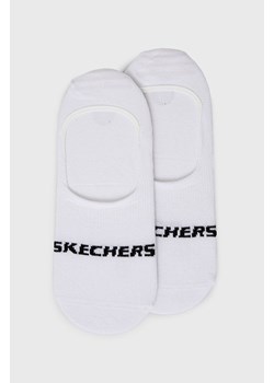 Skechers skarpetki (2-pack) kolor biały ze sklepu ANSWEAR.com w kategorii Skarpetki damskie - zdjęcie 135274746