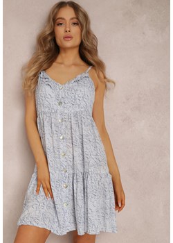 Niebieska Sukienka Megista ze sklepu Renee odzież w kategorii Sukienki - zdjęcie 135302727