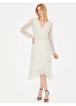 Biała sukienka w groszki L'AF Romance ze sklepu Eye For Fashion w kategorii Sukienki - zdjęcie 135343138