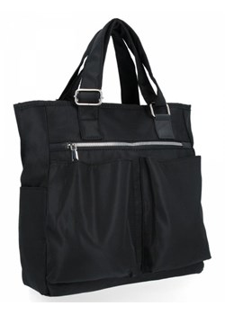 Uniwersalna Torebka Damska Shopper Bag firmy Hernan 50909 Czarna (kolory) ze sklepu PaniTorbalska w kategorii Torby Shopper bag - zdjęcie 135376956