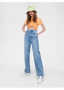 Cropp - Jasnoniebieskie jeansy straight - niebieski ze sklepu Cropp w kategorii Jeansy damskie - zdjęcie 135418129