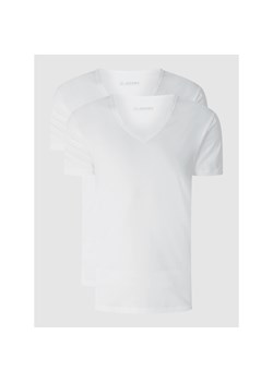 T-shirt z dekoltem w serek w zestawie 2 szt. ze sklepu Peek&Cloppenburg  w kategorii T-shirty męskie - zdjęcie 135424115