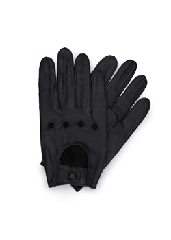 Męskie rękawiczki skórzane samochodowe czarne ze sklepu WITTCHEN w kategorii Rękawiczki męskie - zdjęcie 135431566