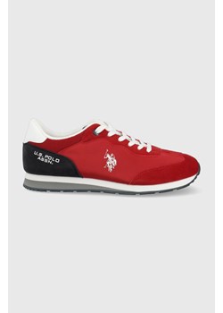 U.S. Polo Assn. buty kolor czerwony ze sklepu ANSWEAR.com w kategorii Buty sportowe męskie - zdjęcie 135446645